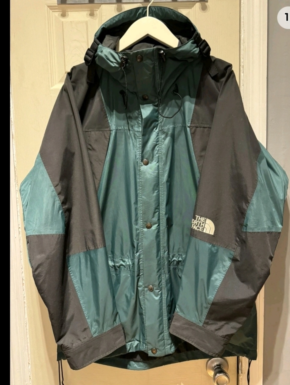 The North Face Forest Green & Black Mountain Light Waterproof Jacket